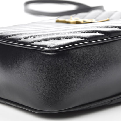 Saint Laurent Calfskin Matelasse Monogram Lou Camera Bag Black 6 of 10