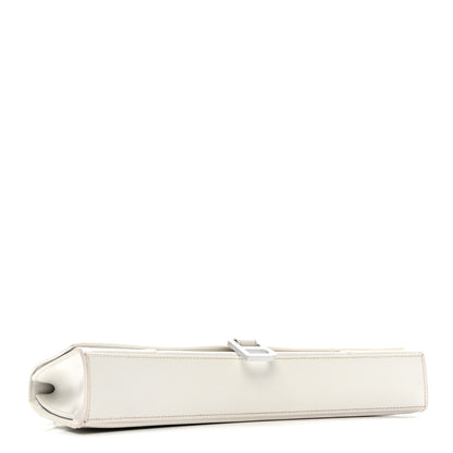 Balenciaga Shiny Box Calfskin Tonal B Hourglass Stretch Top Handle Bag White 4 of 15