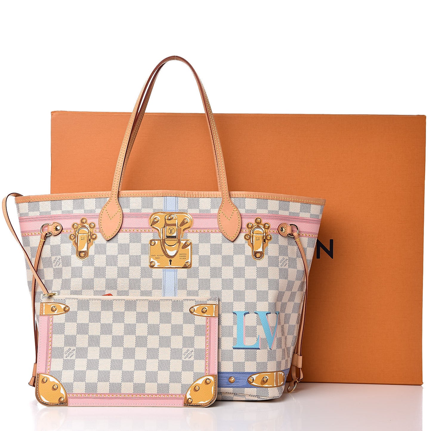 Damier Azur Summer Trunks Neo Neverfull MM