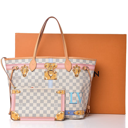Louis Vuitton Damier Azur Summer Trunks Neo Neverfull MM 13 of 13