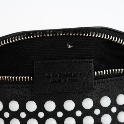 Givenchy Calfskin Studded Pandora Wristlet Black 6 of 7