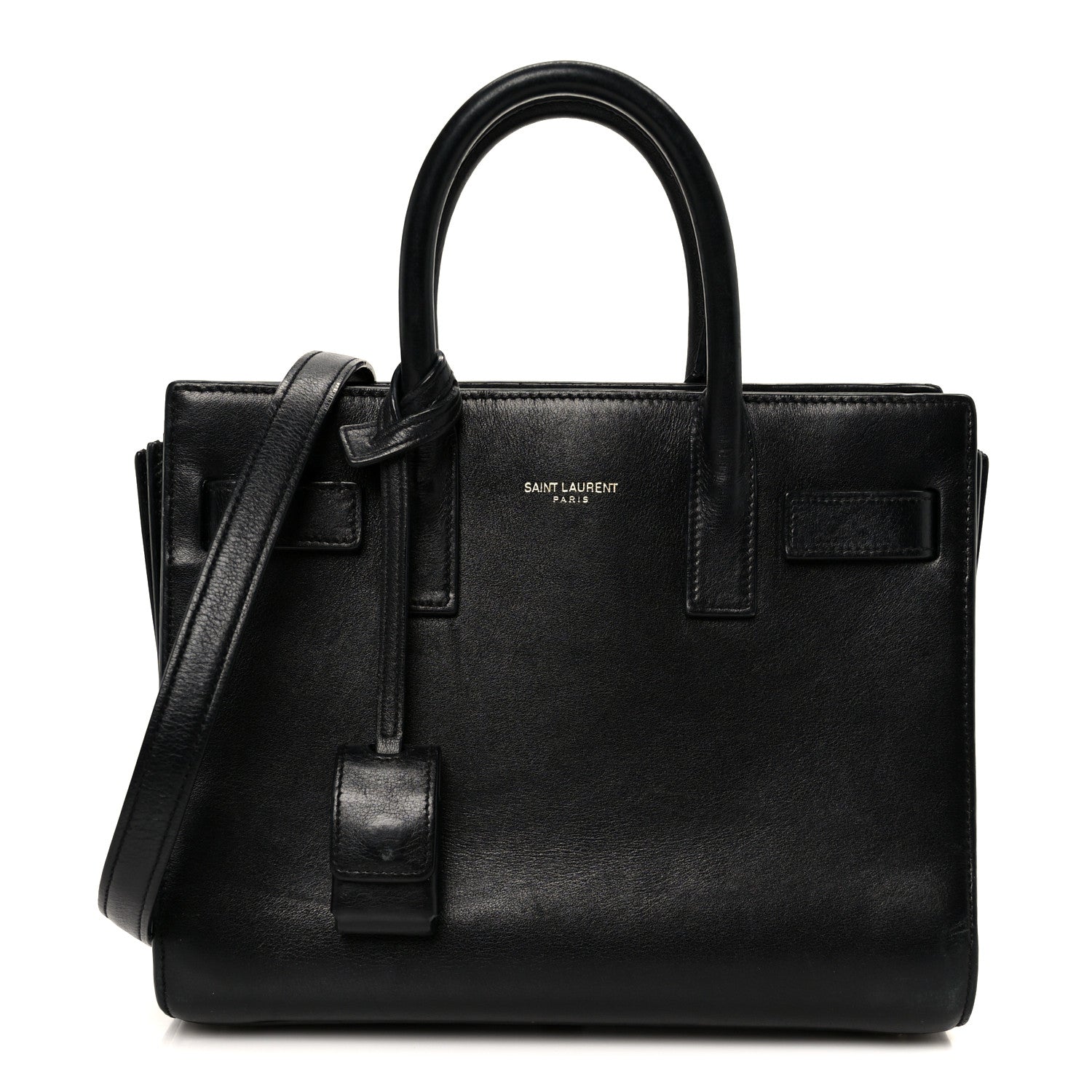 Saint Laurent Calfskin Nano Sac De Jour Black 1 of 10