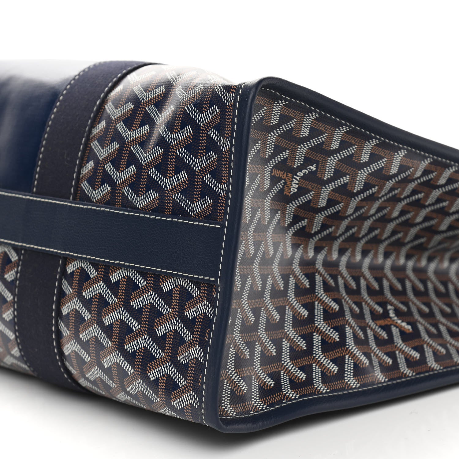 Goyard Goyardine Villette Tote Blue 9 of 9