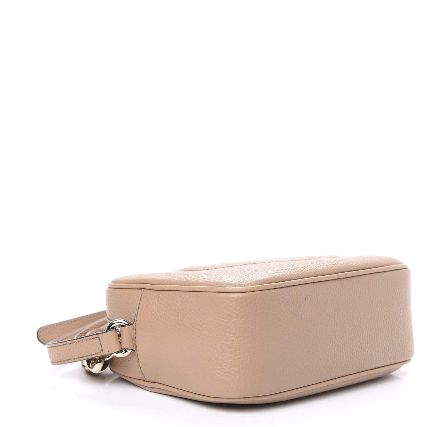 Pebbled Calfskin Small Soho Disco Bag Camelia