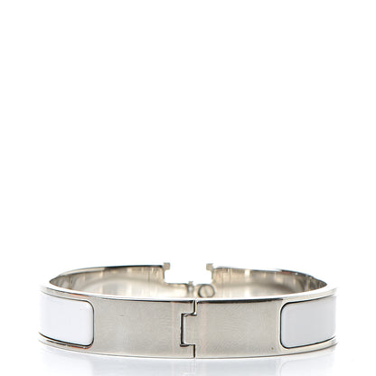 Hermes Enamel Narrow Clic Clac H Bracelet PM White 3 of 6