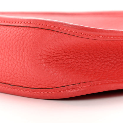 Hermes Taurillon Clemence Amazone Evelyne TPM Rouge Pivoine Rose Sakura 10 of 12