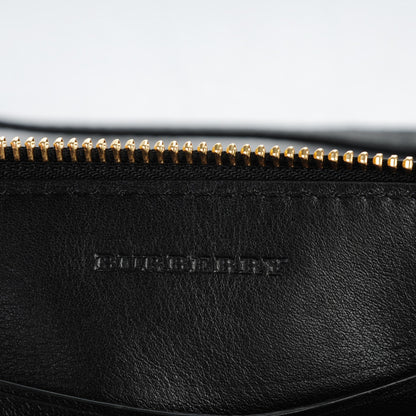Burberry House Check Sequin Peyton Crossbody Clutch Bag Gold Black 6 of 8