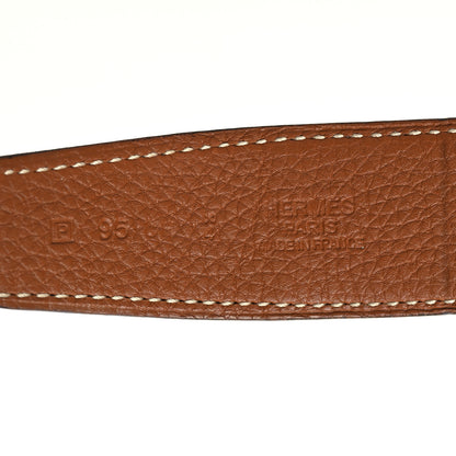 Hermes Swift Togo 32mm H Belt 95 Black Gold 5 of 6