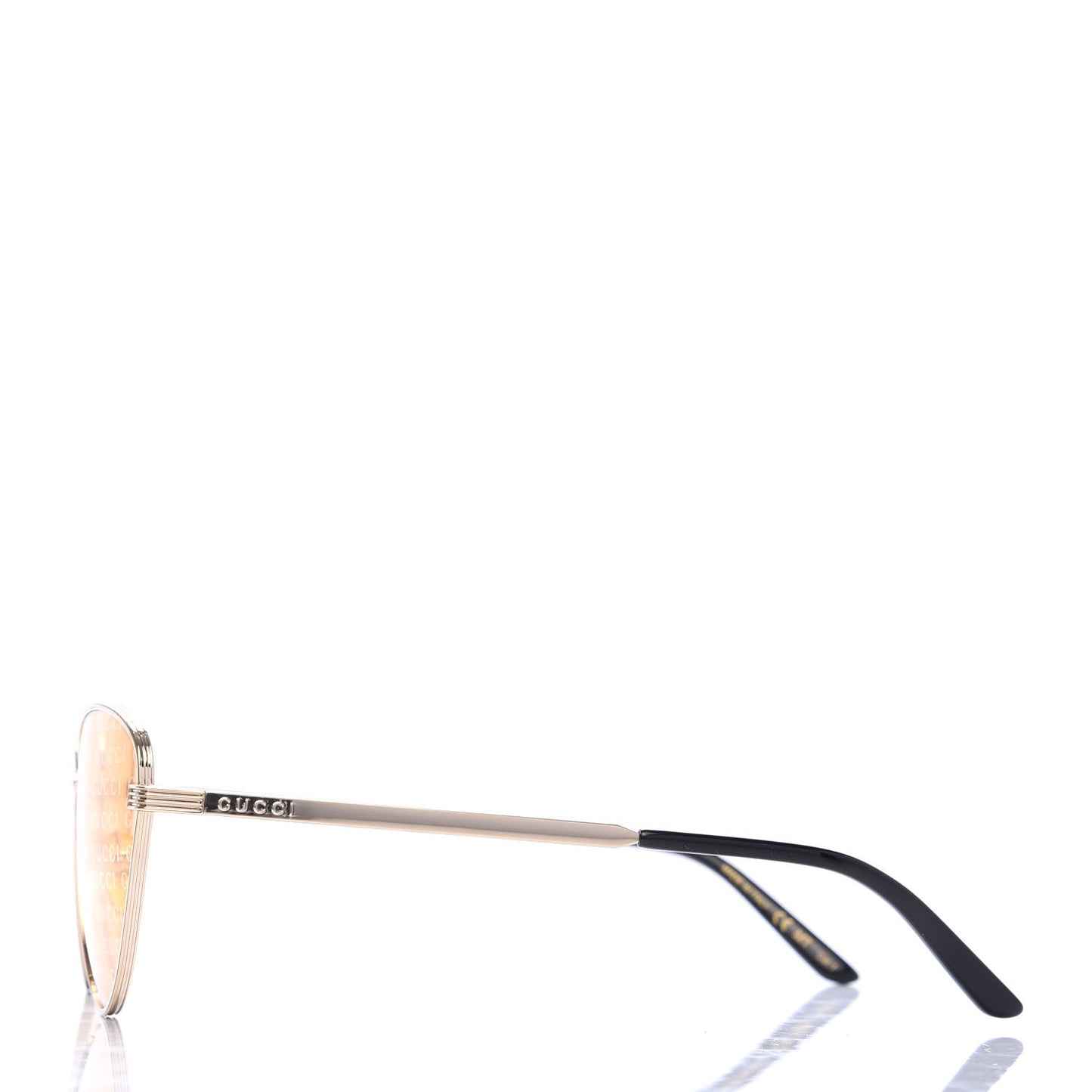 Cat Eye Logo Sunglasses GG0803S Gold