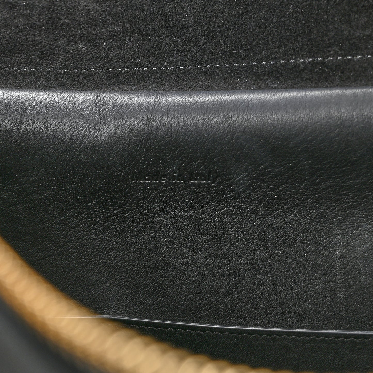 Smooth Calfskin Small Bi-Color Belt Bag Black Cream