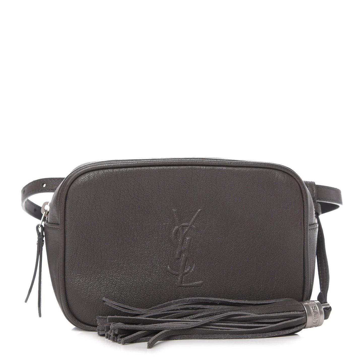 Lambskin Monogram Lou Belt Bag Asphalt