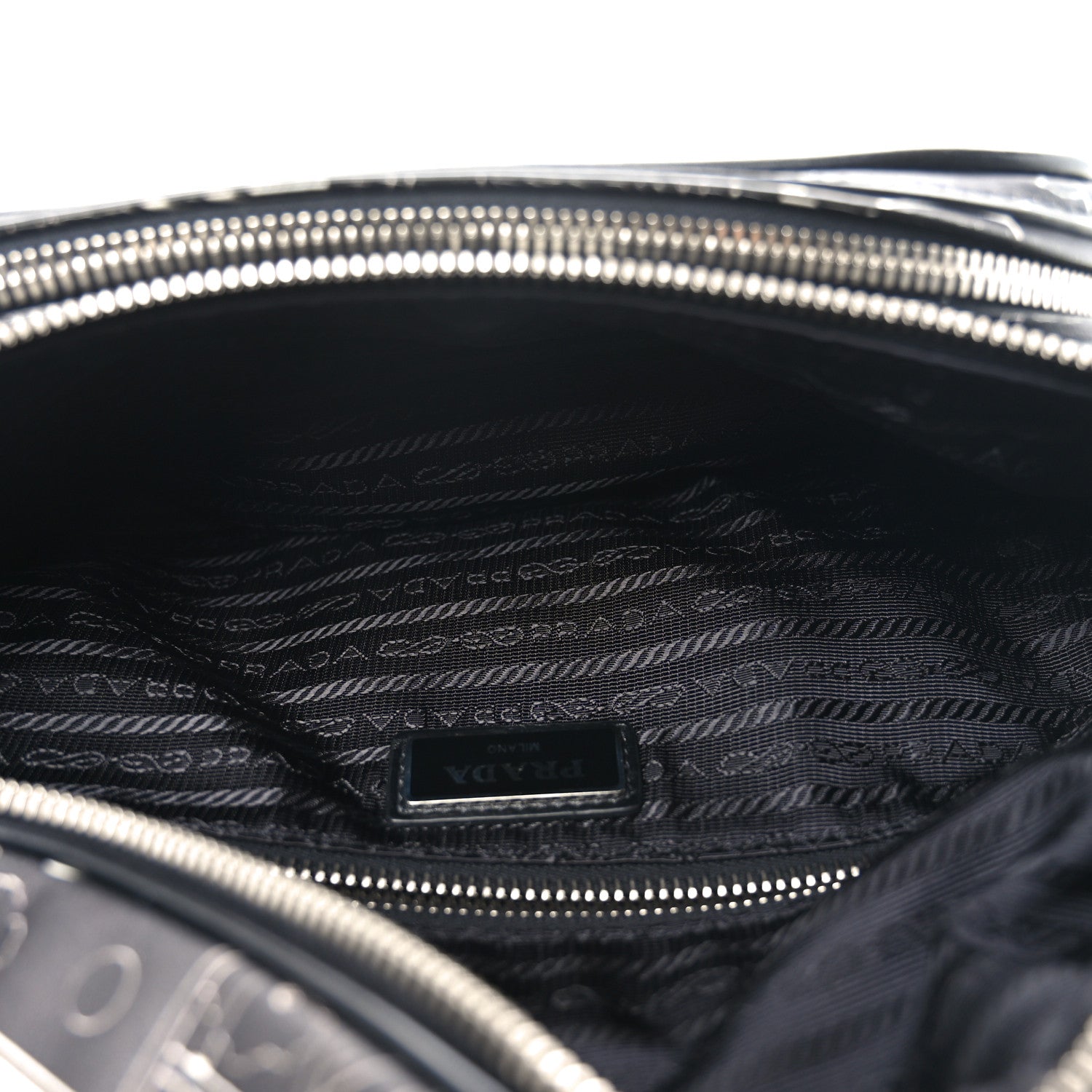 Prada X JAMES JEAN Calfskin Comic Print Belt Bag Black 5 of 9