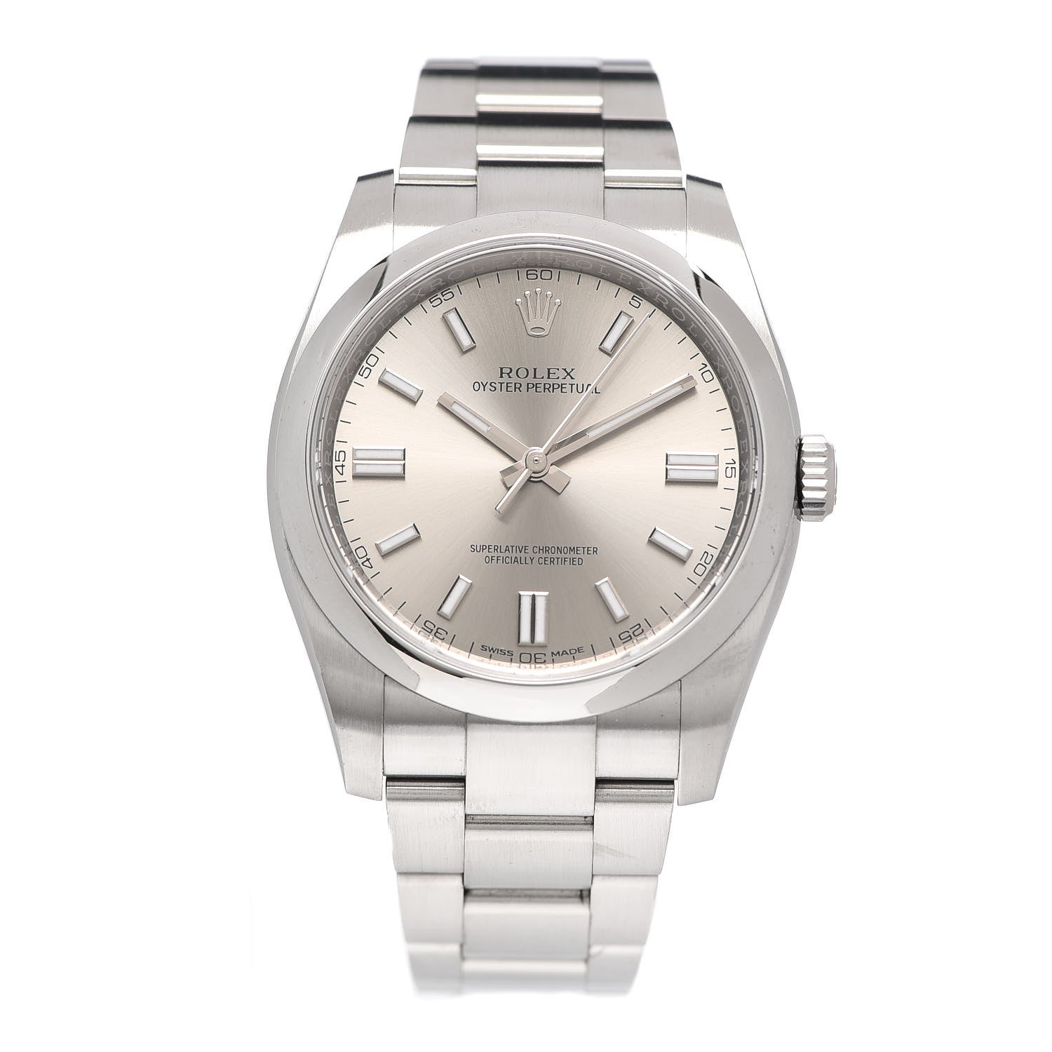Rolex Stainless Steel 36mm Oyster Perpetual Watch Silver 116000 1 of 6