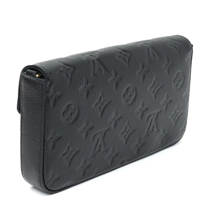 Louis Vuitton Empreinte Pochette Felicie Chain Wallet Black 2 of 5