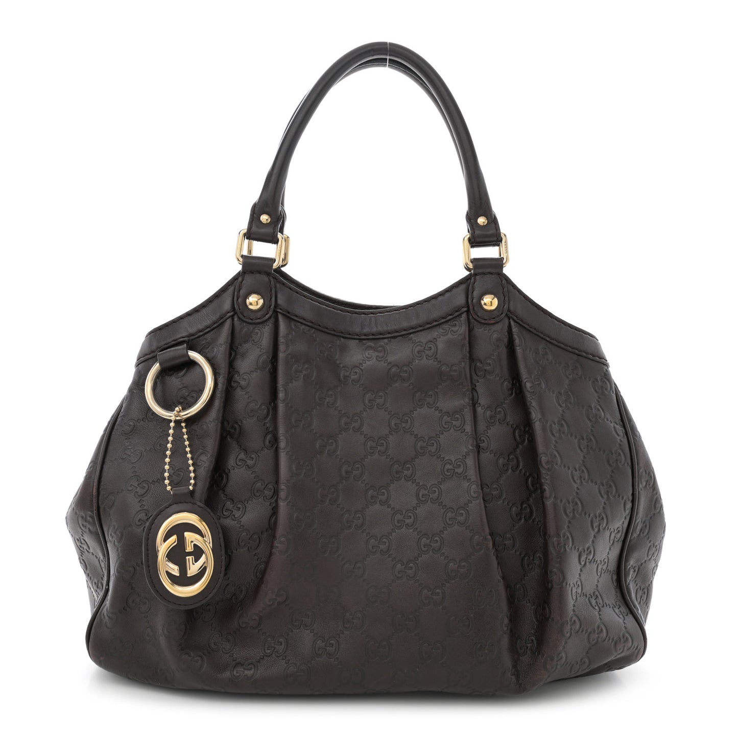 Guccissima Medium Sukey Tote Chocolate
