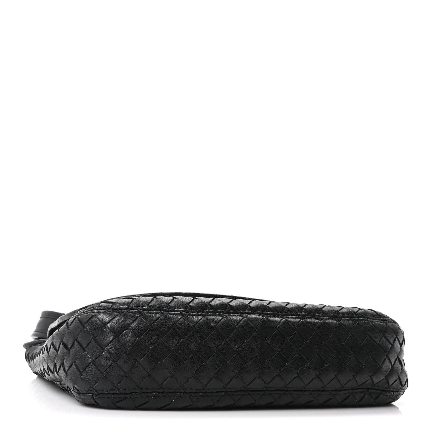 Nappa Intrecciato Medium Veneto Messenger Bag Black