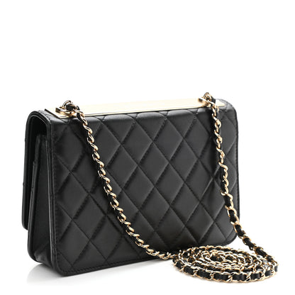 Chanel Lambskin Quilted Trendy CC Wallet On Chain WOC Black 3 of 12