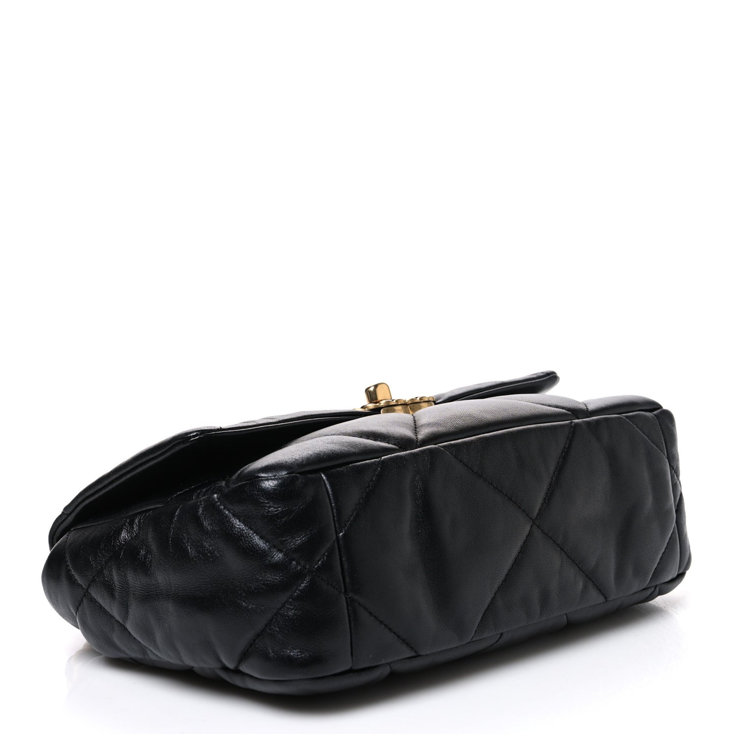 Lambskin Quilted Medium Chanel 19 Flap Black