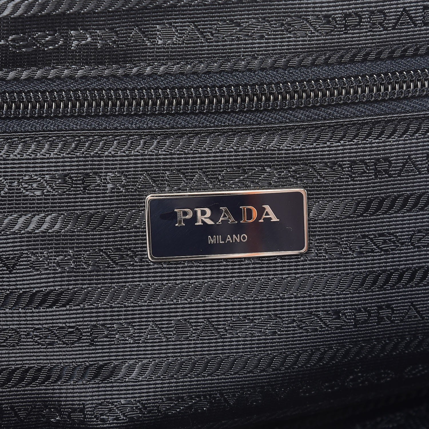 Prada Tessuto Nylon Saffiano Duffel Bag Blue 6 of 9