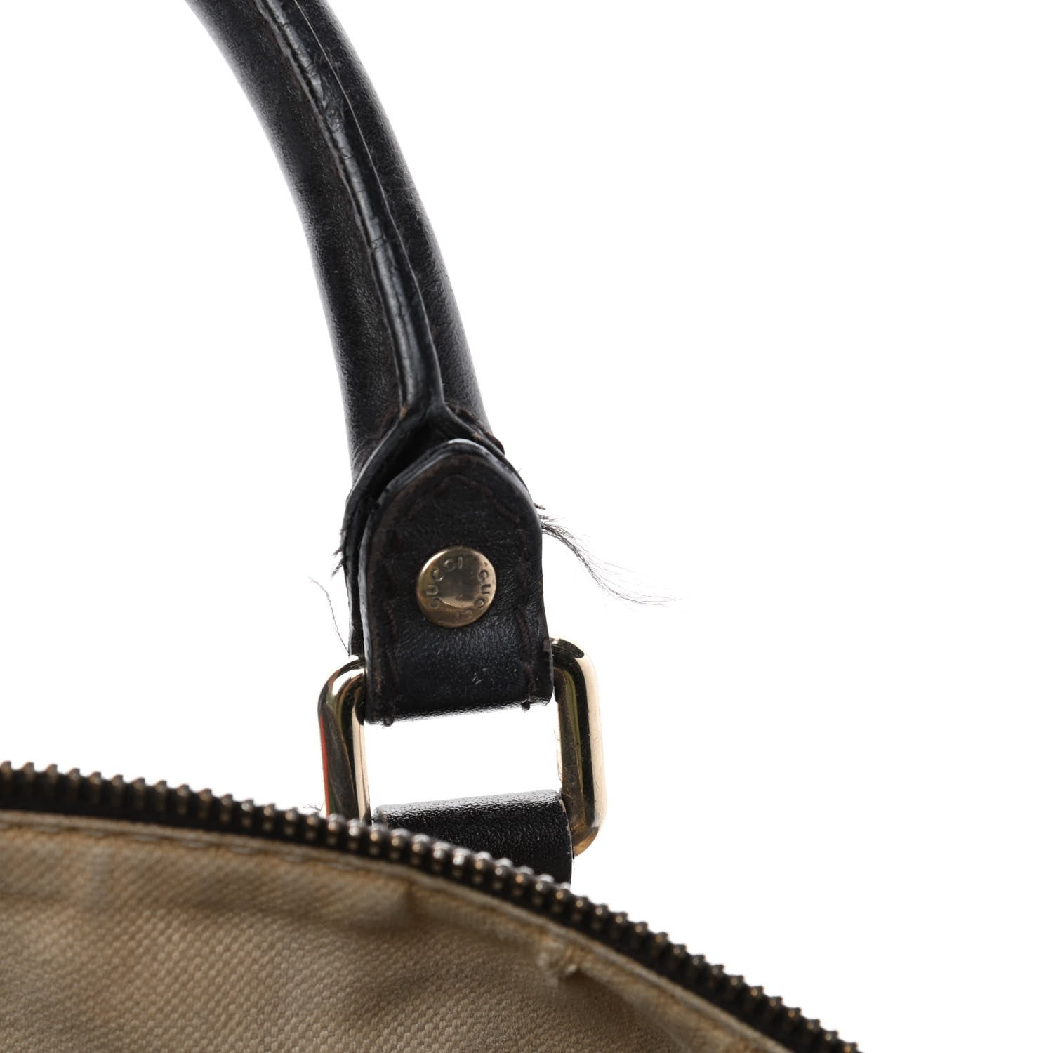 Gucci Monogram Vintage Web Medium Boston Dark Brown 12 of 14