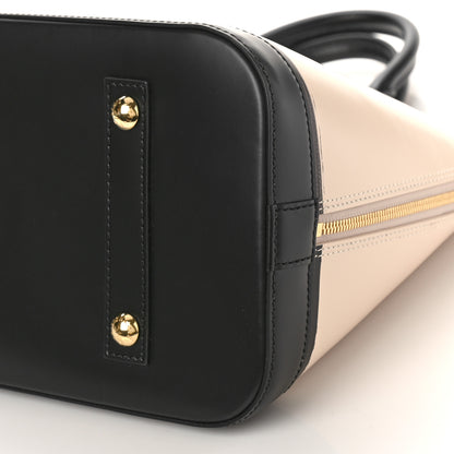Louis Vuitton Calfskin Printed Alma GM Beige Black 8 of 8