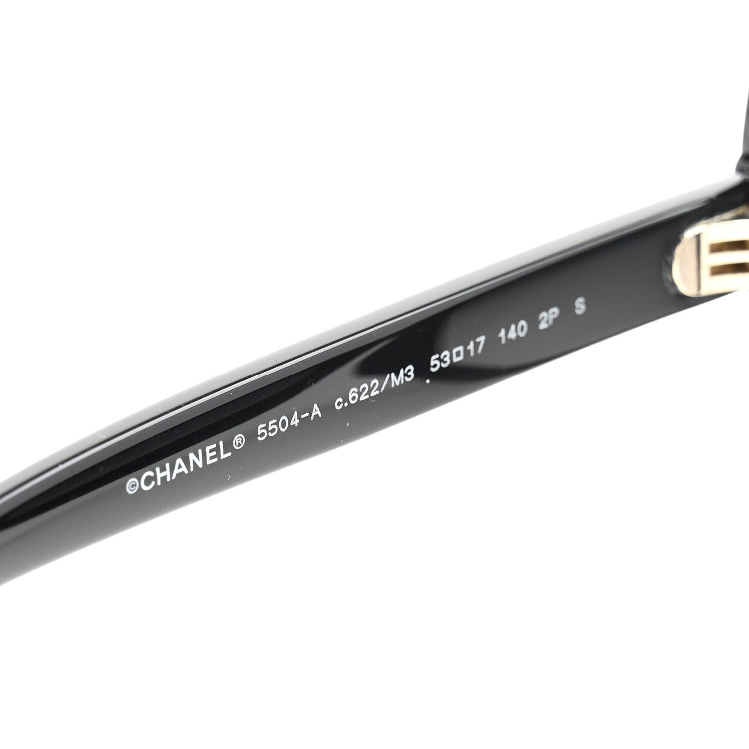 Chanel Acetate Rectangle Sunglasses 5504A Black 5 of 7