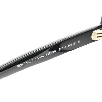 Chanel Acetate Rectangle Sunglasses 5504A Black 5 of 7