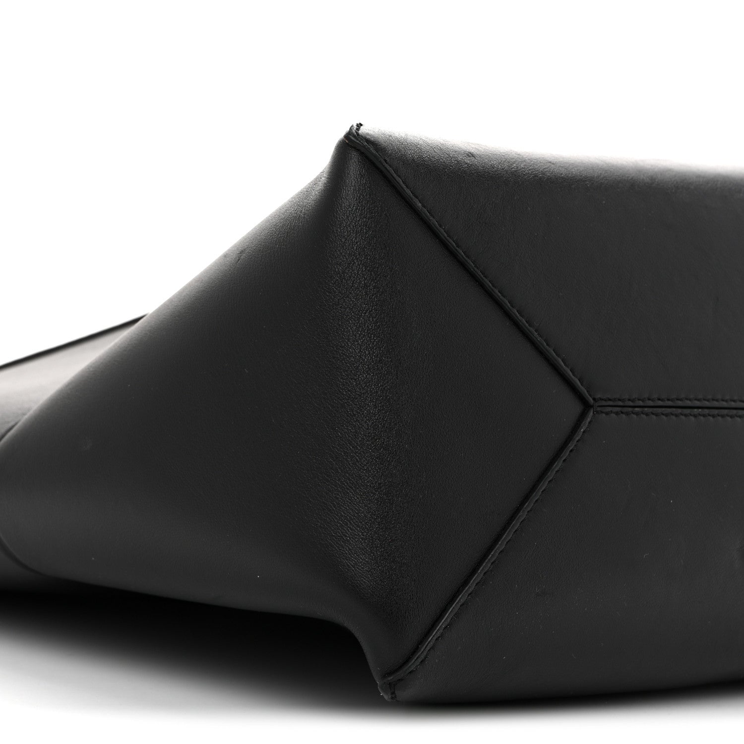Loewe Shiny Calfskin Medium Puzzle Fold Tote Black 9 of 14