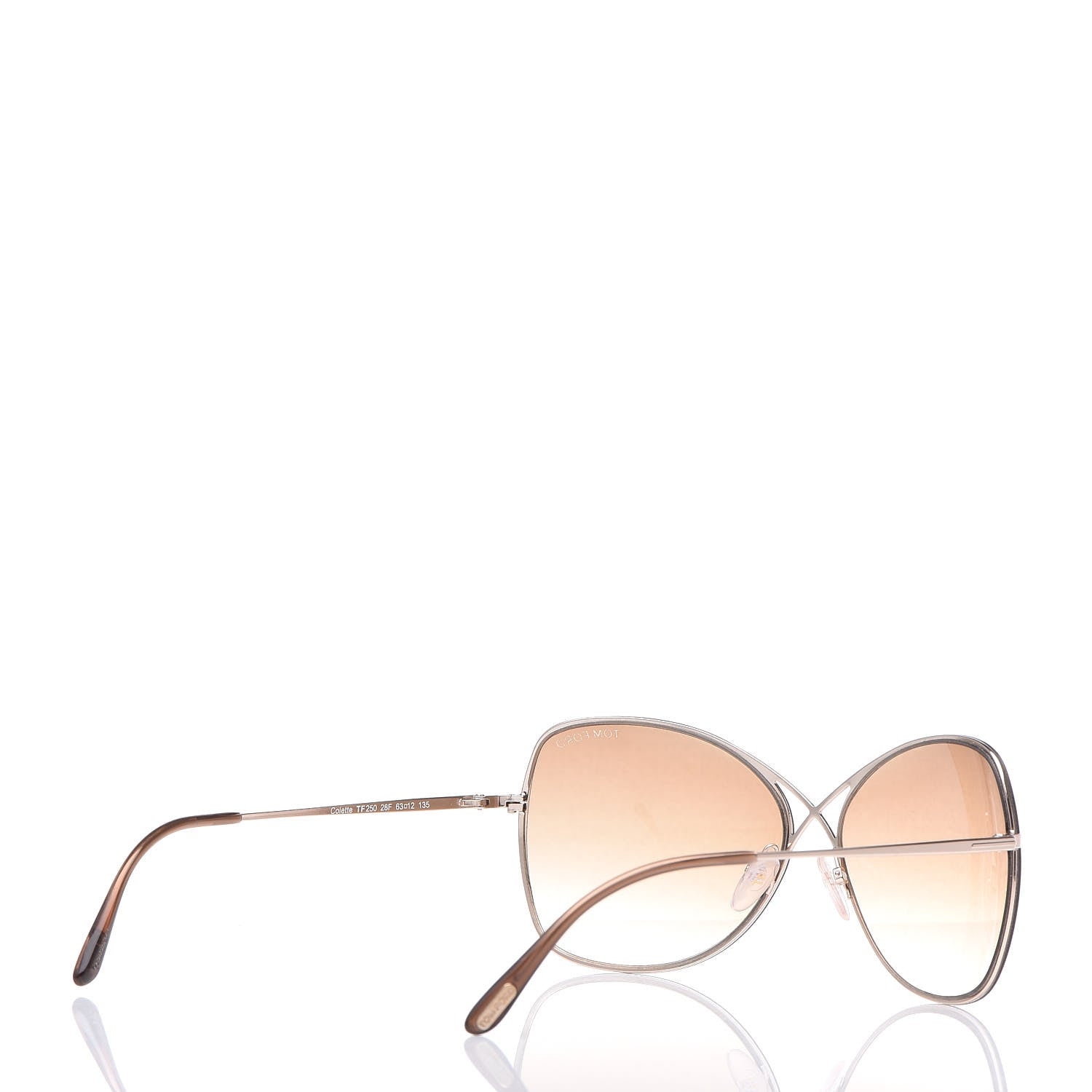 Tom Ford Colette Butterfly Sunglasses TF250 Rose Gold 4 of 7