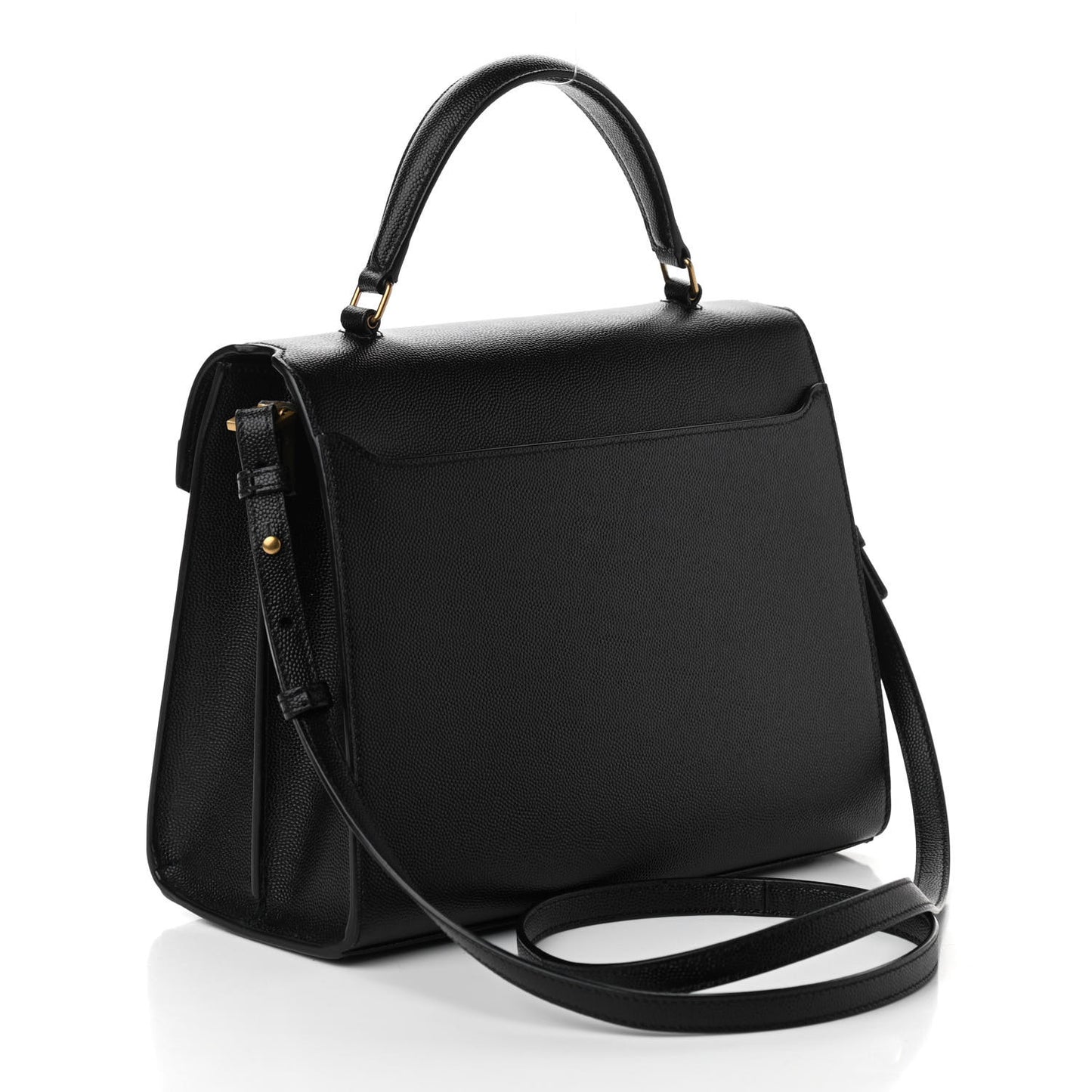 Grain de Poudre Medium Classic Monogram Cassandra Top Handle Black