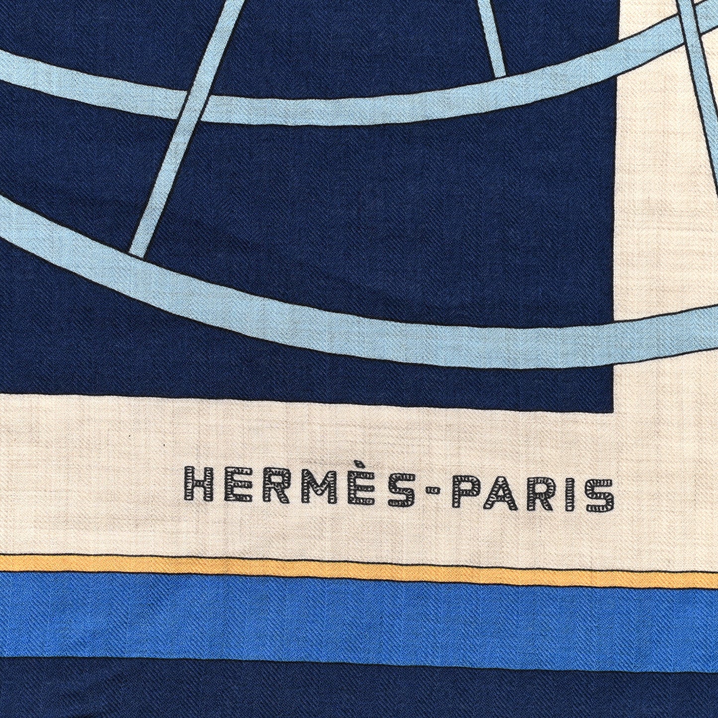 Cashmere Silk Coup De Gala Shawl 140 Marine Naturel Ciel