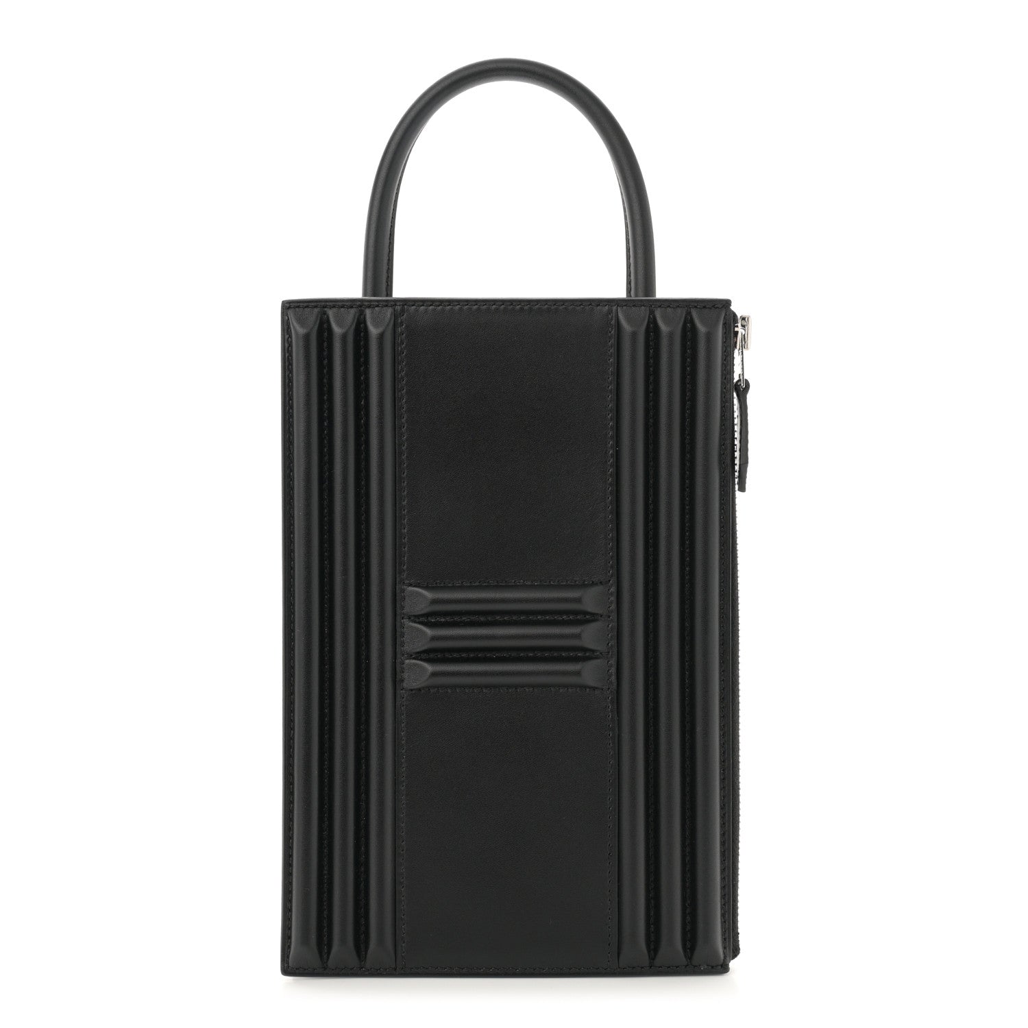 Hermes Tadelakt Kelly Cadena Clutch Black 1 of 11