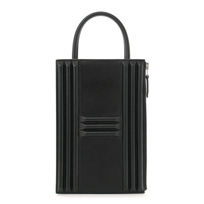 Hermes Tadelakt Kelly Cadena Clutch Black 1 of 11