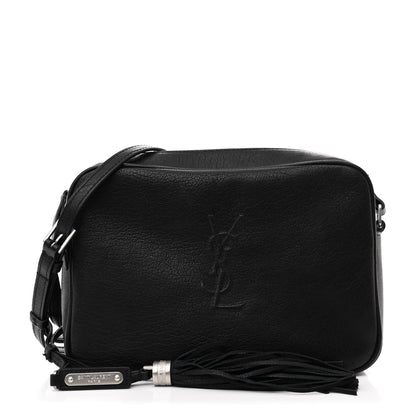 Saint Laurent Lambskin Monogram Small Lou Camera Bag Black 1 of 10