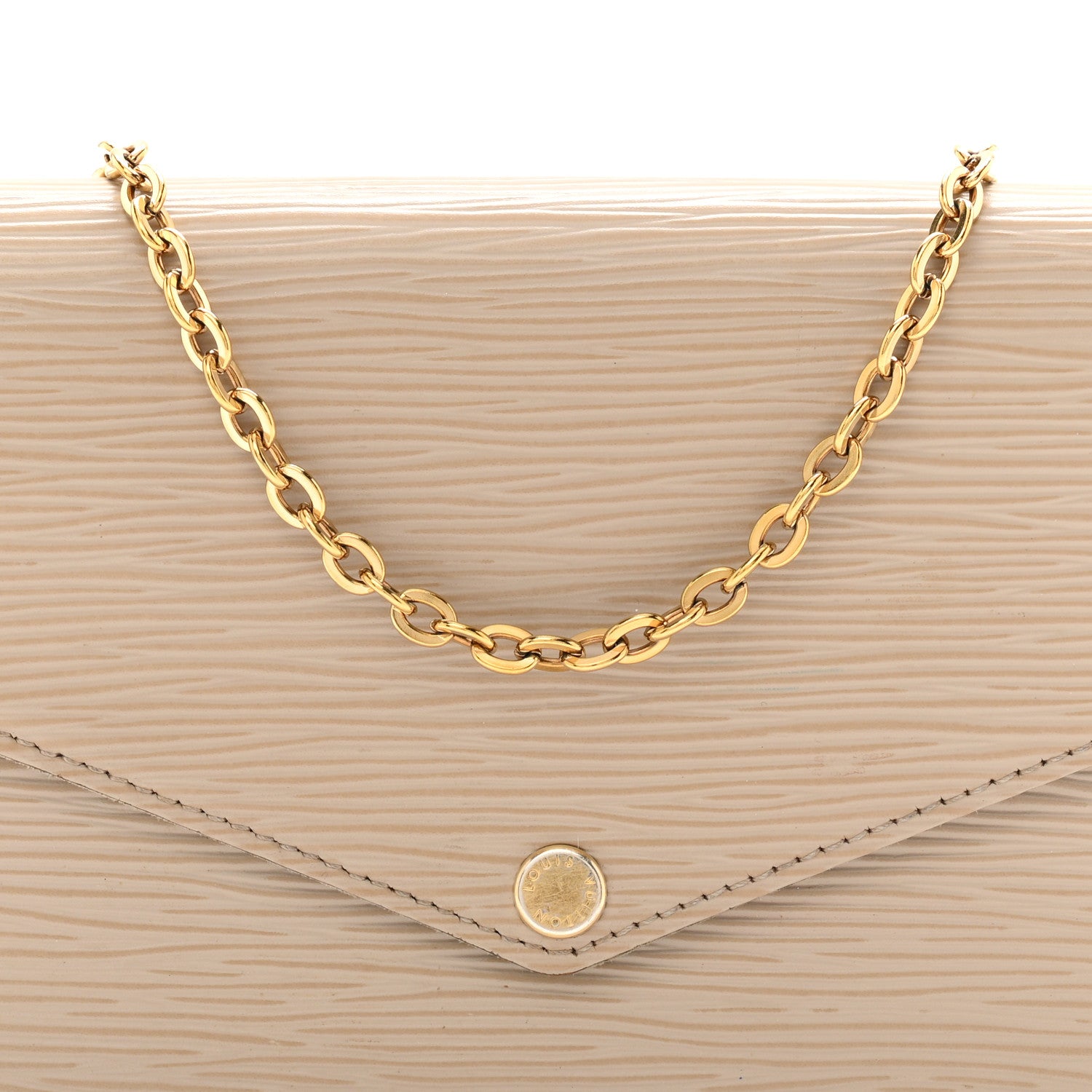 Louis Vuitton Epi Felicie Pochette Chain Wallet Galet 10 of 12