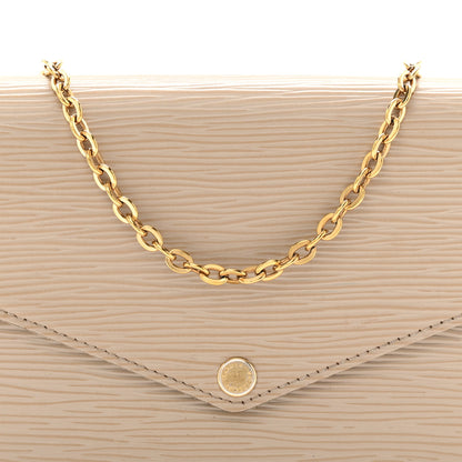 Louis Vuitton Epi Felicie Pochette Chain Wallet Galet 10 of 12