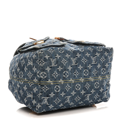 Louis Vuitton Denim Sac a Dos Backpack GM Blue 4 of 7
