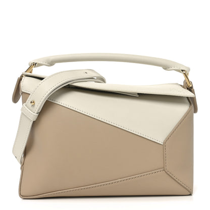 Loewe Classic Calfskin Small Puzzle Edge Bag Soft White Paper Craft 1 of 9
