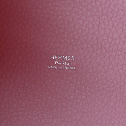 Hermes Taurillon Clemence Picotin Lock 18 PM Rose Sakura 6 of 11
