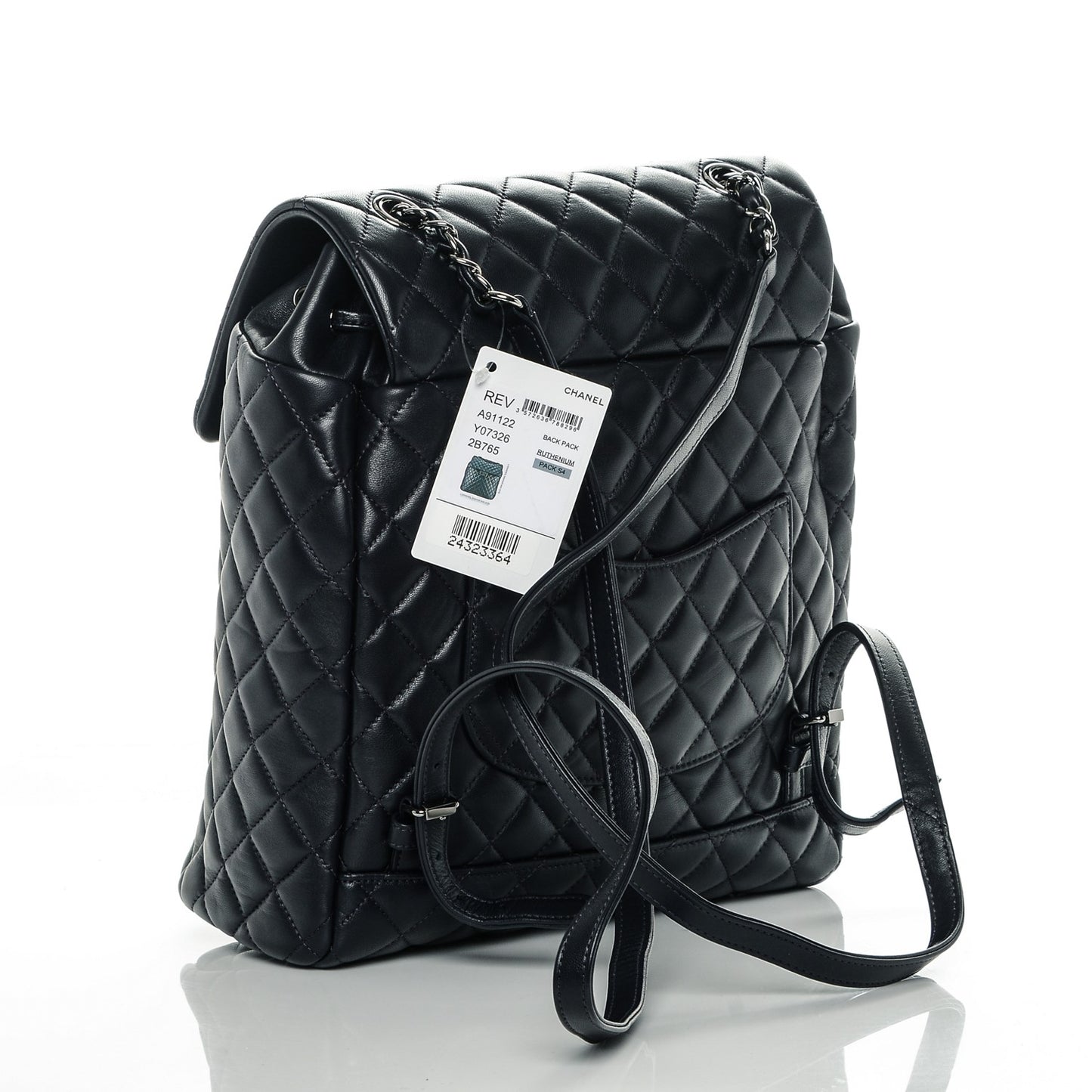 Lambskin Quilted Large Urban Spirit Backpack Dark Navy