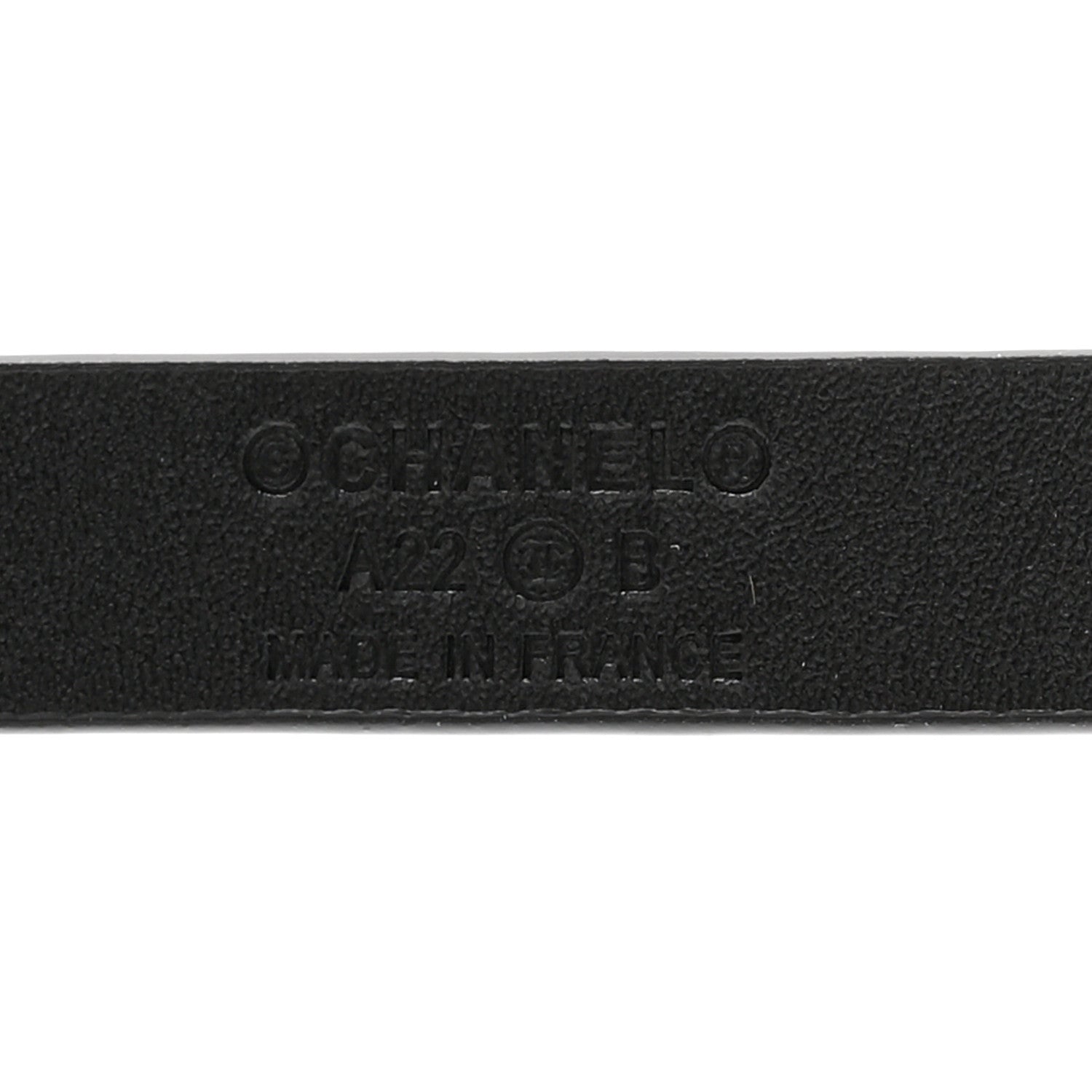 Chanel Calfskin Chain Logo Skinny Belt 85/34 Black 5 of 7