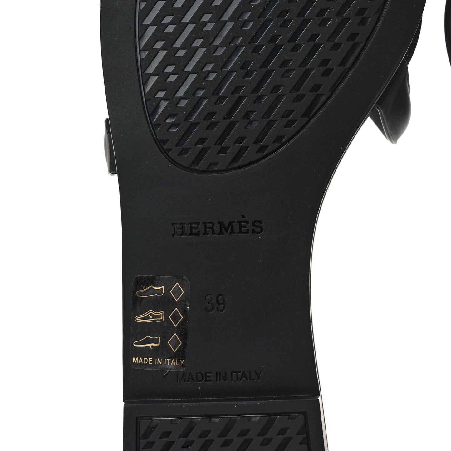 Rubber Aloha Sandals 39 Black