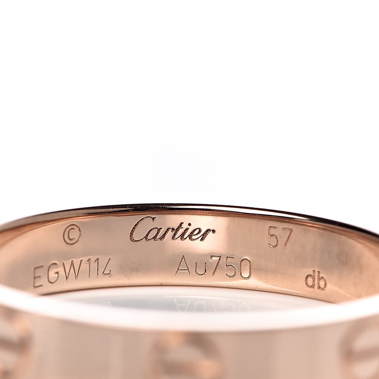 Cartier 18K Pink Gold 3.5mm LOVE Wedding Band Ring 57 8 4 of 4