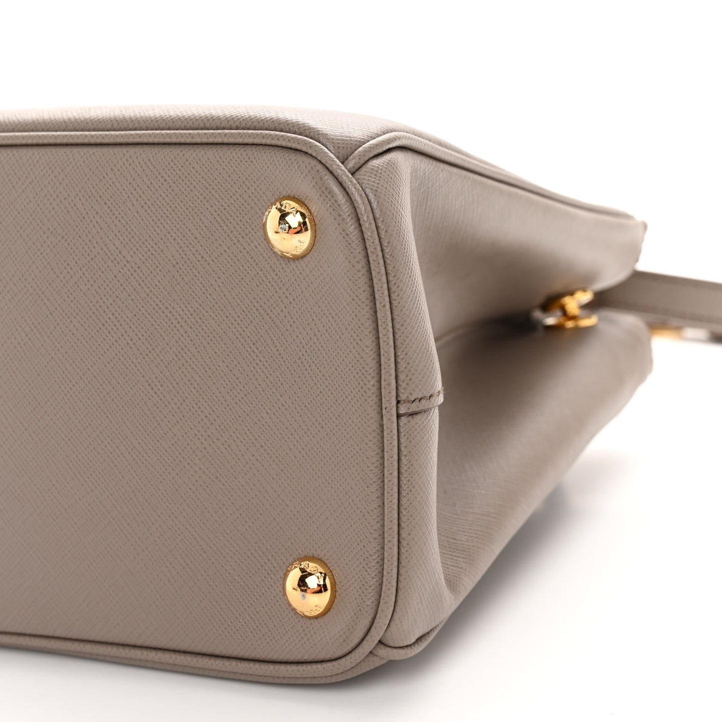 Saffiano Small Galleria Double Zip Tote Argilla