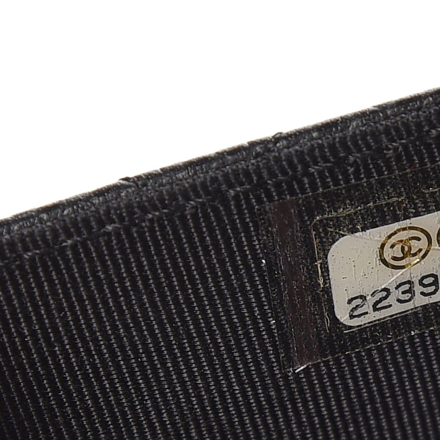 Caviar Quilted Flap Card Holder Black