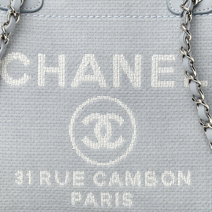 Chanel Mixed Fibers Small Deauville Tote Grey 8 of 11