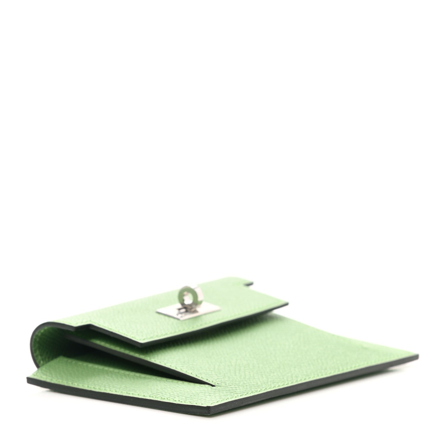 Hermes Epsom Kelly Pocket Compact Wallet Vert Criquet 4 of 8