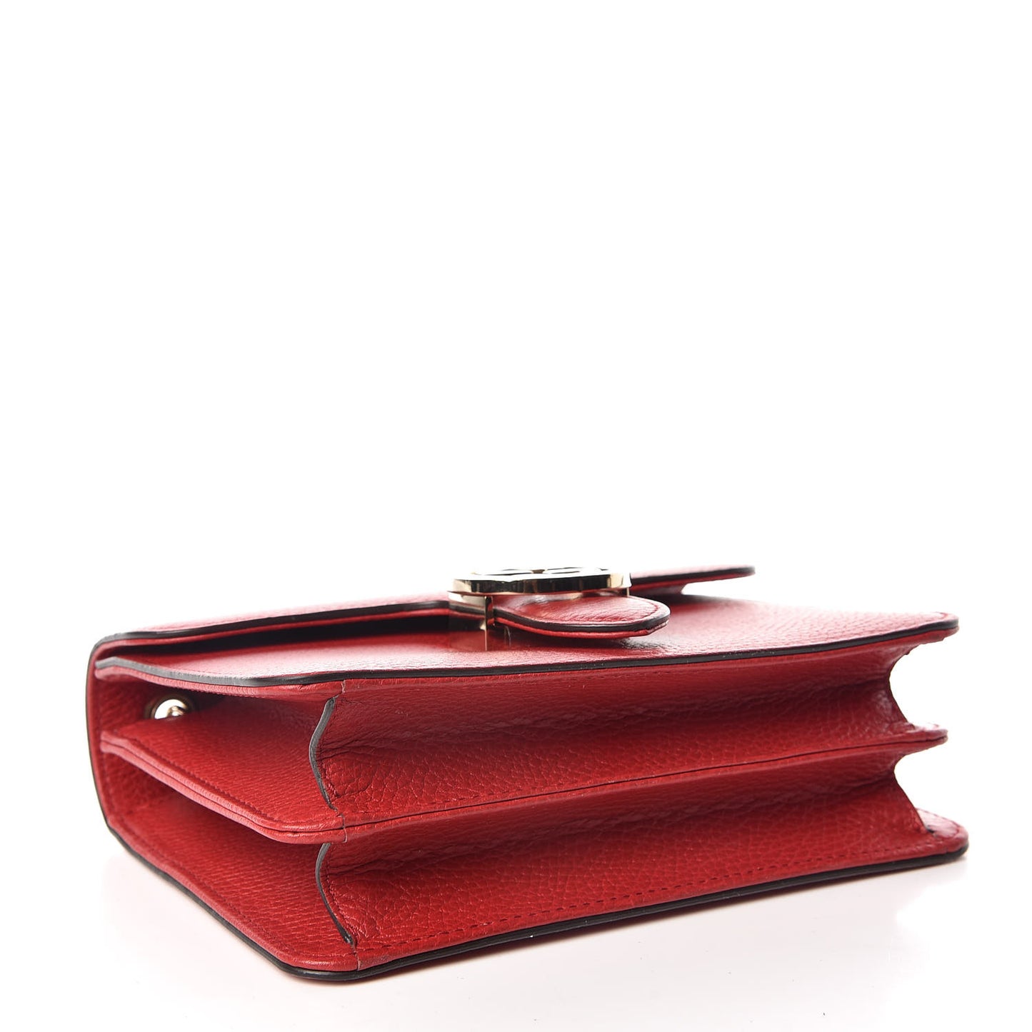 Dollar Calfskin Small Interlocking G Shoulder Bag Red