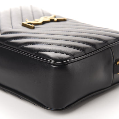 Saint Laurent Calfskin Matelasse Monogram Lou Camera Bag Black 7 of 11