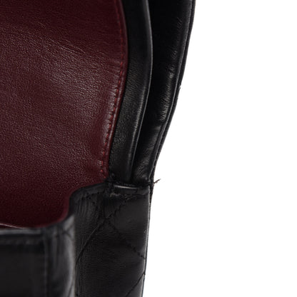 Chanel Lambskin Quilted Medium Double Flap Black 8 of 18